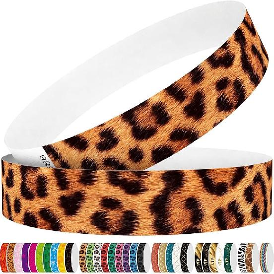 250 Tyvek Wristbands - Colored Paper Wristbands for Events - Red Flame Wrist Bands for Parties, Games, Competitions (red)