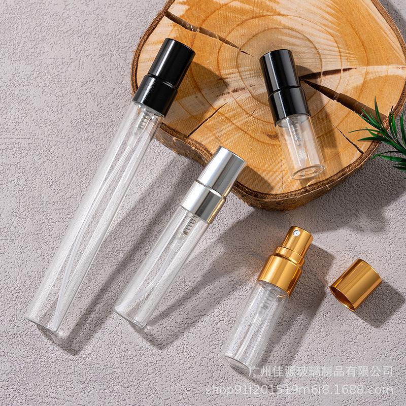 Portable Refillable Perfume Bottles: 2ml-3ml, 5ml-10ml Spray with Electroplated Aluminum Sprayer
