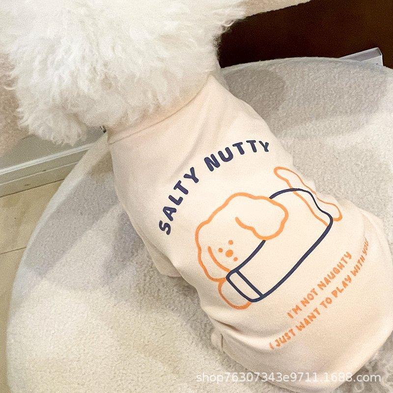 Pet Autumn and Winter Four Legged Base Shirt Pet Plush Four Legged Jumpsuit Teddy Elastic Pajamas Puppy Clothes Winter