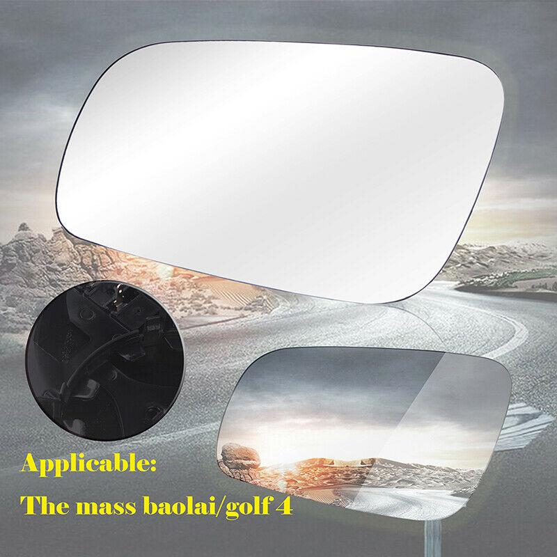 Car Rearview Left/Right Side Heated Mirror Glass Fit for VW Jetta Golf MK4 Passat 1999-2004