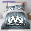 OM logo Bedding Quilt Set Quilt Cover Pillowcase Home Decoration Birthday Gift (1 * duvet cover + 2 * pillowcase, without core)