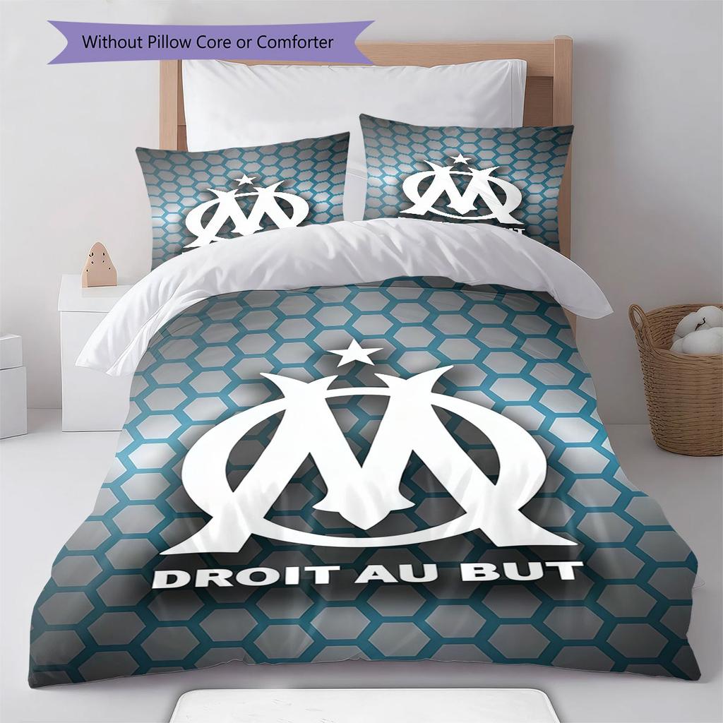 OM logo Bedding Quilt Set Quilt Cover Pillowcase Home Decoration Birthday Gift (1 * duvet cover + 2 * pillowcase, without core)
