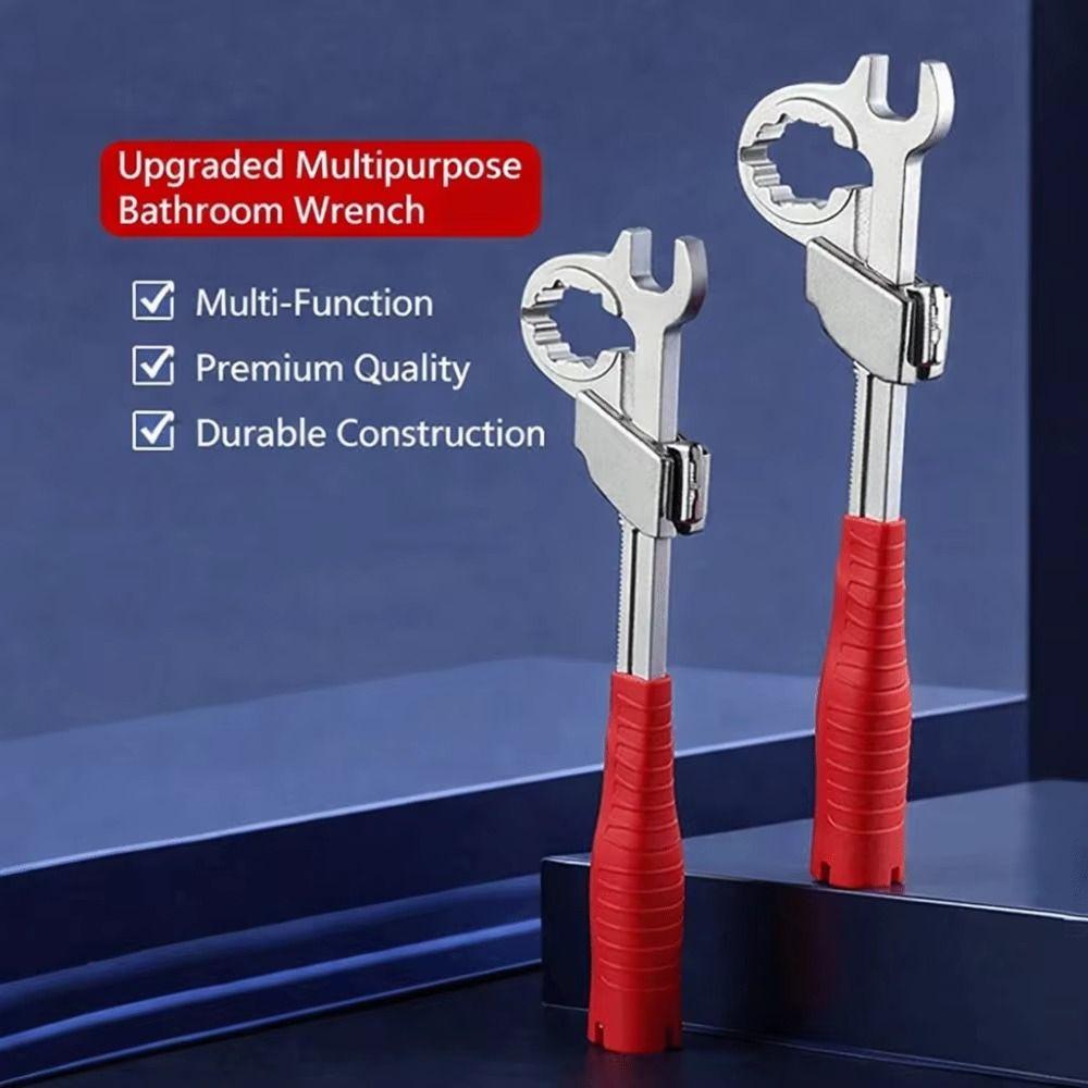 Adjustable Design Bathroom Spanner Aluminum Zinc Zinc Alloy Sink Repair Tool Faucet Wrench Sink Installation