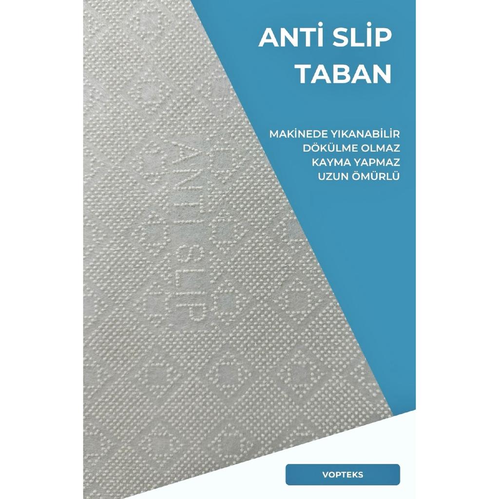 Wasserabsorbierende Badematte mit Schwammfüllung, dreifaches maschinenwaschbares Nerz-Grau-Badezimmer-Set