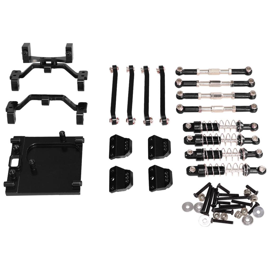 MN99S RC Car Metal Upgrade Kit: Tie Rod & Shock Absorber.