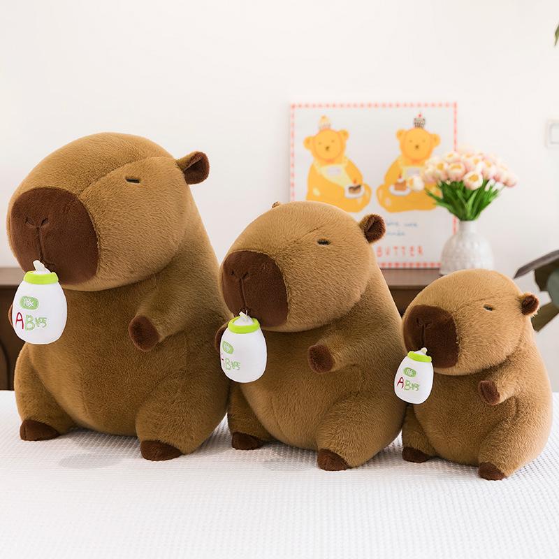 Capybara Plush Pillow Doll - Cute Large Stuffed Toy for Children