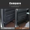 AAAPO1 Car Seat Back Protector Mat Leather Prevent Dirty Anti Kick Pad For BMW X1 X3 X4 X5 F15 F16 G30 7 Series G11 F48 F39 520 525 F30