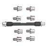 ABLZ-Motorcycle Handle Spoke Wrench 93Mm/3.7In CNC Spanner Set 5.0-6.8 Length For Most Motorbike Tire Repair Wrench