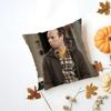SStuart Bloom Cushion Cover Washable Linen Pillowcase Soft  for Daily Sofa Bed Home Room Decor