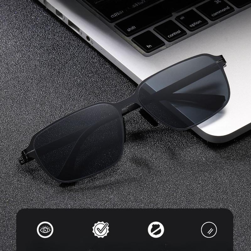 Unisex New Metal Square Frame UV400 Sunglasses Stylish Retro Ultra-Lightweight Eyewear Outdoor Sports Travel Anti-UV Sun Glasses