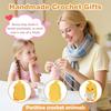 New Funny Emotional Support Positive Crochet Duck Doll Christmas Home Decoration Handmade Knitted Duck Desktop Ornament Gifts