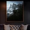 S-Skyrim The Elder S-Scrolls V Poster HD art sticky wall waterproof home living room bedroom bar aesthetic decoration