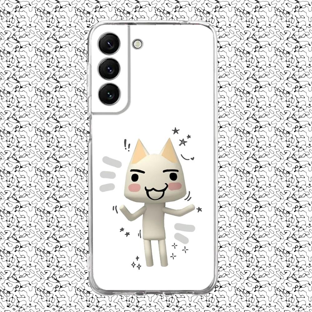 Cute T-Toro I-Inoue Cat Phone Case Silicone For Samsung S30,23,21,22,20 FE lite,S10,9,PIus Note20ultra Soft Transparent