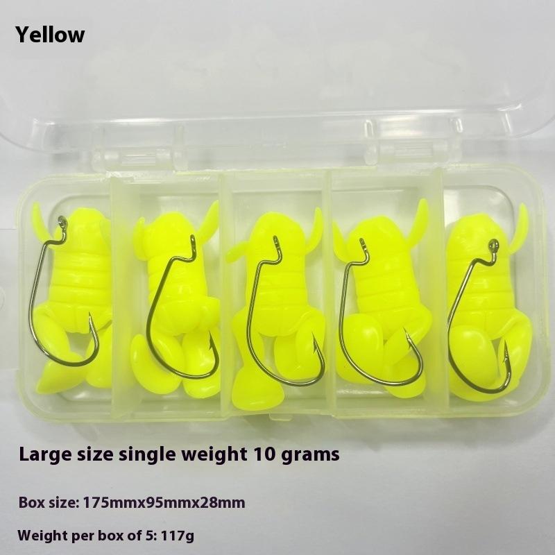 5Pcs/Set Lure Bait 10G/Piece Water Surface Kick Frog Fake Bait High Simulation Tpe Frog Soft Bait Frog-Like Stance Lure