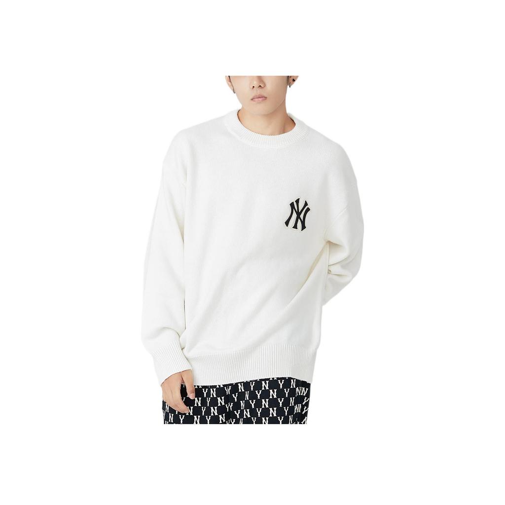New MLB New York Yankees Sweaters Unisex Cream 3AKPB0126-50CRS