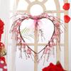 Artificial Heart Berries Wreath For Valentines's Day Decoration Decorative Garland Wedding Window Table Centerpieces