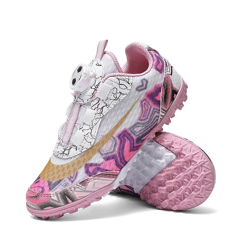 

Rotary button Velcro strap-free children s football shoes training broken nails boys and girls student game shoes 29