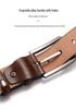 Men's Retro Pin Buckle Cowhide Belt - Versatile, Casual, Genuine Leather, High-End Feel, Hot Item.
