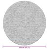 Washable Rug Ø120 cm Anthracite