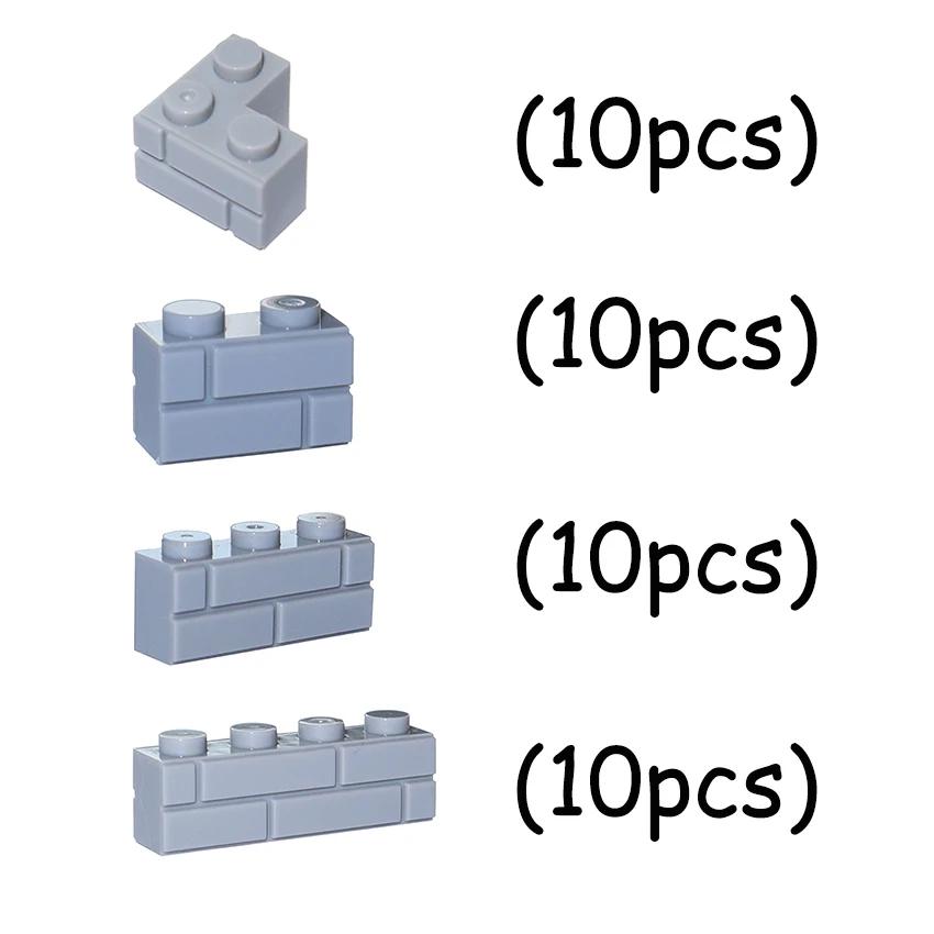 Нетоксичные Строительные Блоки для Поделок Moc Толстостенные Кирпичики Фигурки Город Образовательные Творческие Игрушки Для Детей Классический Размер