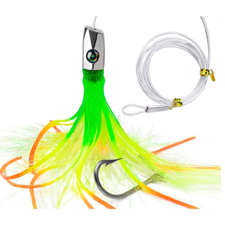 Metal Head Octopuses Squid Skirt Baits Saltwater Octopuses Fishing Lures Outdoor Seawater Fishing Lures Trolling Lures