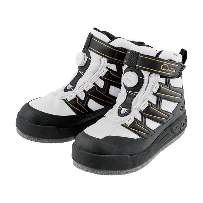 Gamakatsu G-SPEC Felt Spike Shoes (Power Type) Black/White LL GM4550