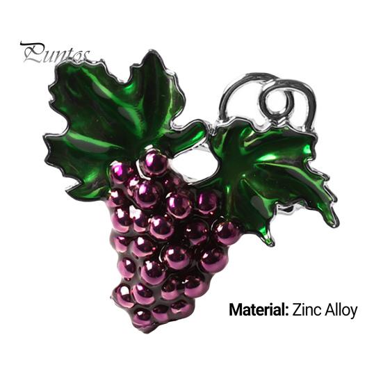 2Pcs Napkin Ring Refreshing Fine Workmanship Dining Table Supplies Summer Purple Grape Napkin Holder for Party