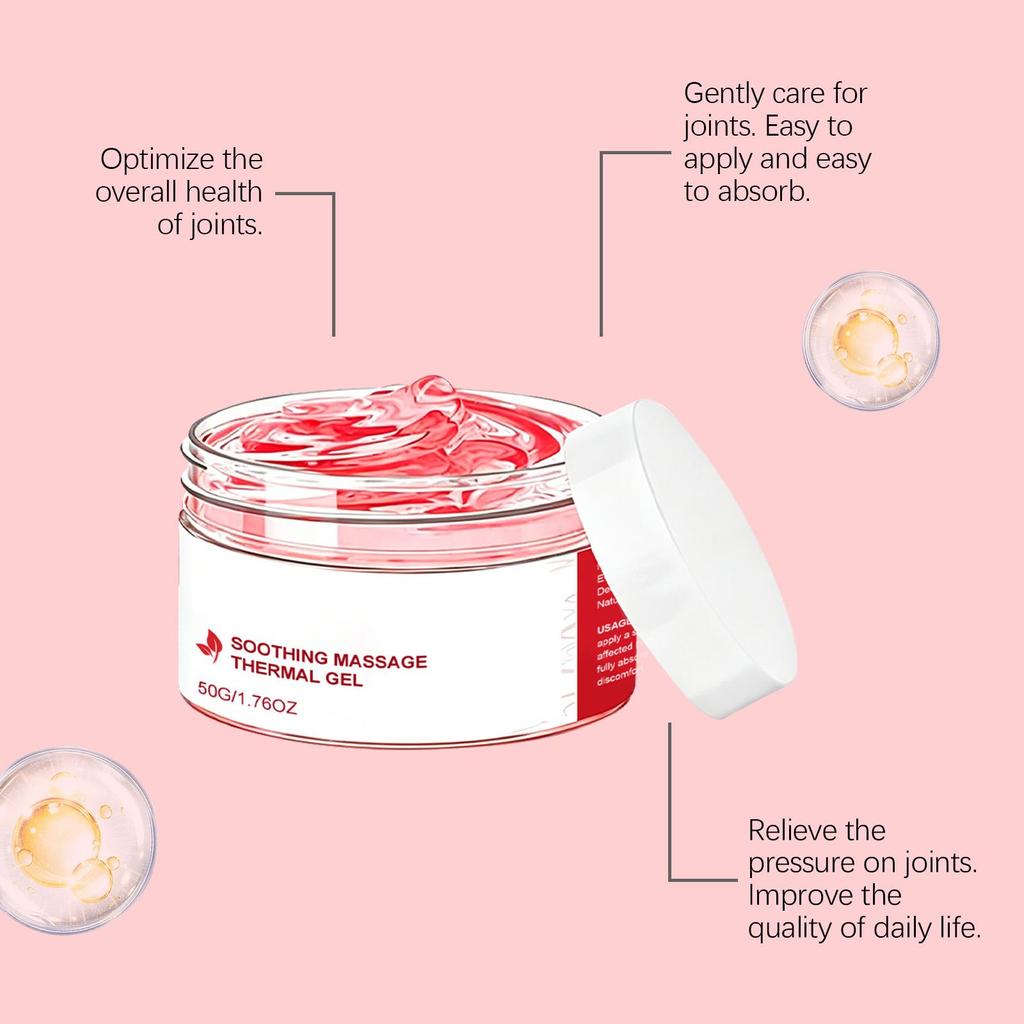 Joint Care Gel, Gentle Formula, Care for Knees, Shoulders, Neck, Elbows, Massage, Apply External Use, Easy-to-absorb Care Gel 50g