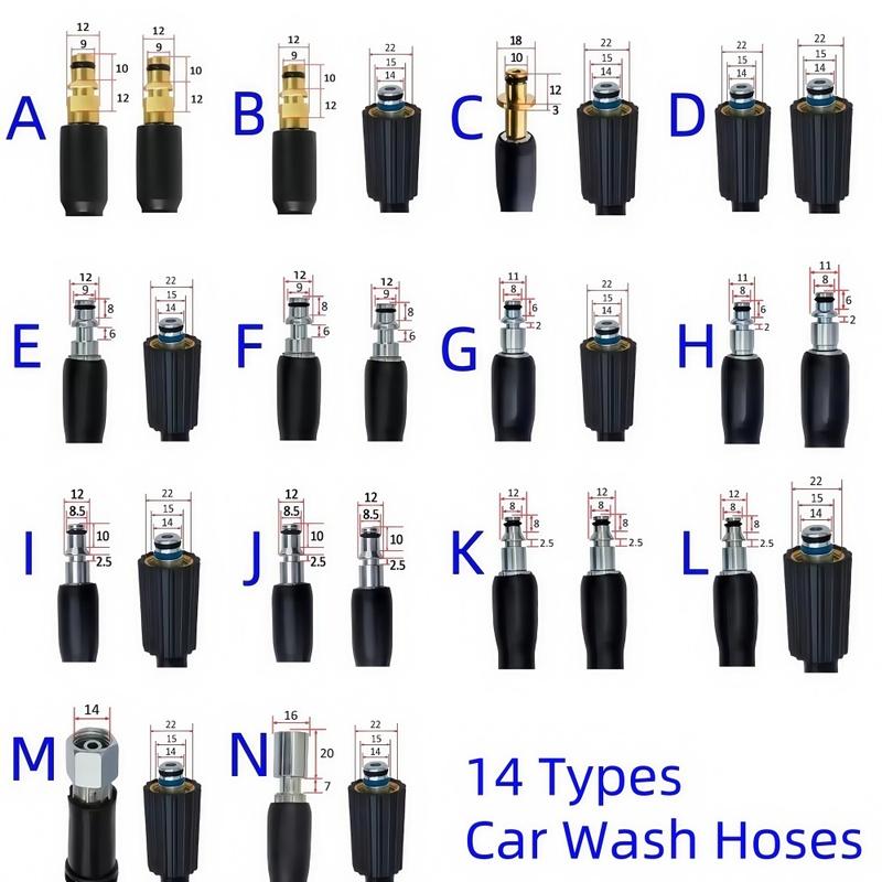 High Pressure Cleaning Machine Hose Car Wash Water Cleaning Hose Extension Hose Cord Pipe For Karcher Bosch Nilfisk Lavor Huter