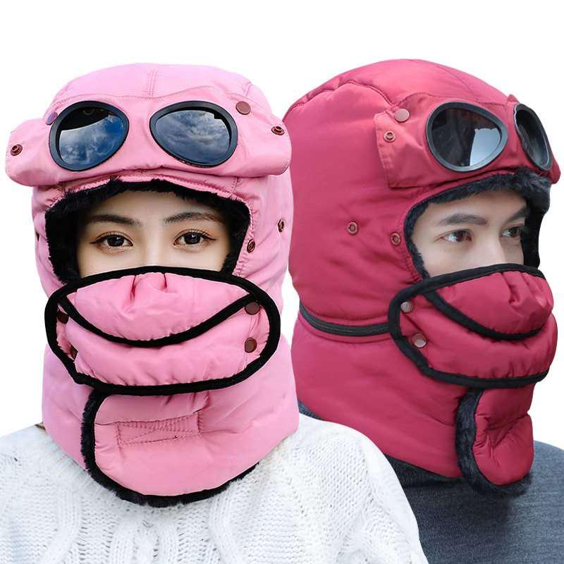 Unisex Fashion Thicken Warm Hat Windproof Winter Hats For Men Women Keep Warm Cap