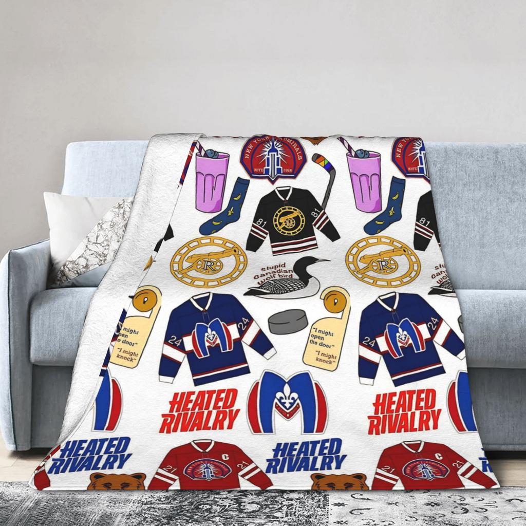 Heated Rivalry Game Changers Blankets TV show Wool Funny Soft Throw Blankets for Bedspread Decoration