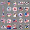 50 Photos of American Independence Day Graffiti Personalized Creative Decoration Mobile Phone Case Water Cup Suitcase Stickers Waterproof