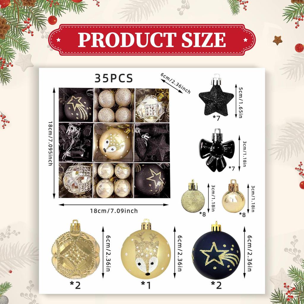 35 Christmas Baubles for Hanging, Tree Decorations, Home Decor, Anniversary, Wedding