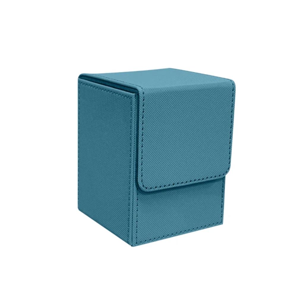 

Gift Box PU Game MTG Trading Card Holder Collectible Game Organizer Deck Box Storage Protectors Card Deck Case Women Men синій