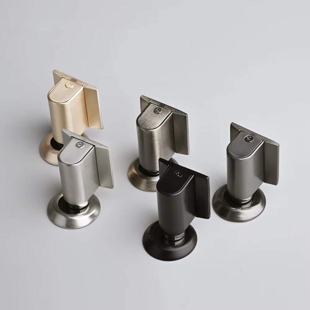 Anti-Collision Magnetic Door Stopper Windproof Design Heavy Duty Door Suction Holder Punch-Free Installation Floor Mounted