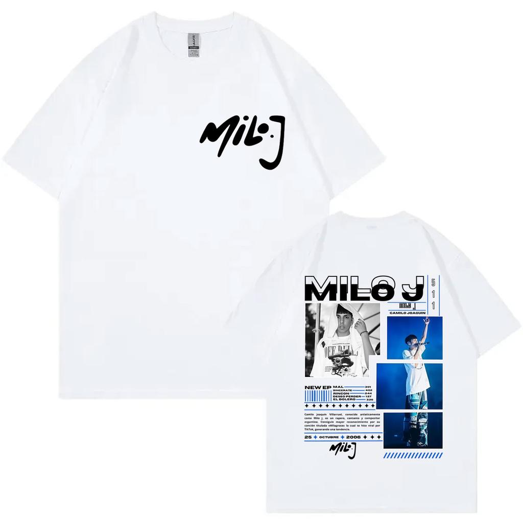 Rapper Milo J 511 Album Merch Tshirt Men Women Clothing Fashion Hip Hop Tshirts Summer Oversized Cotton Short Sleeve T Shirt
