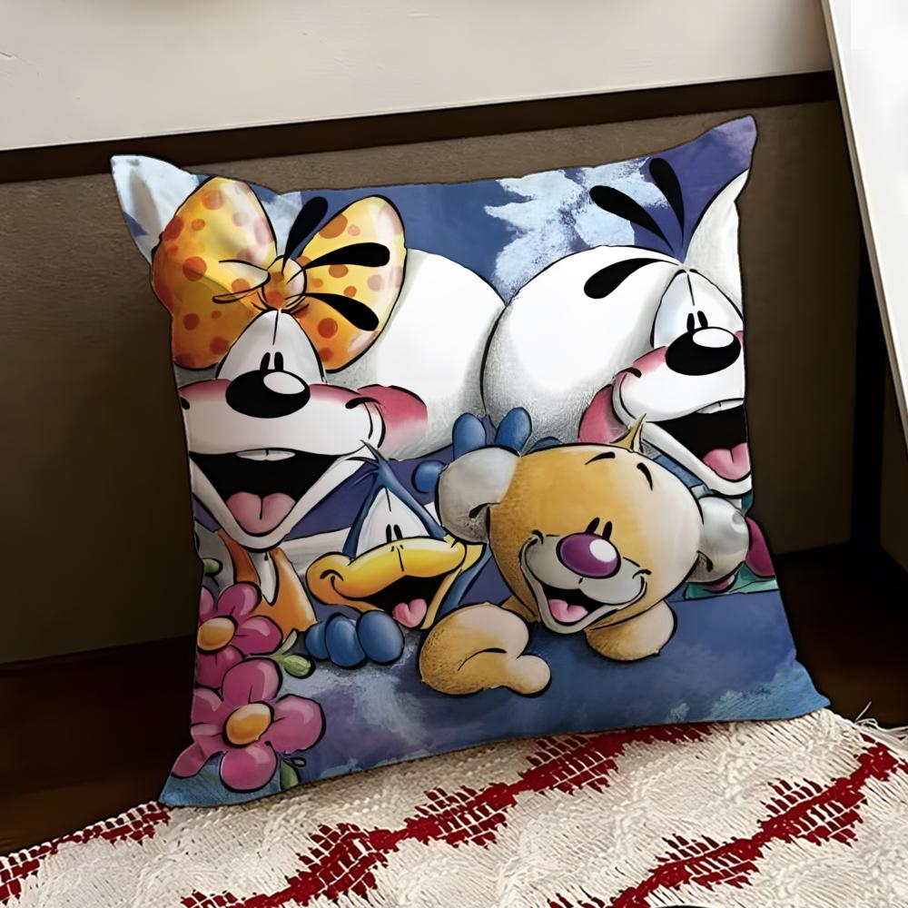 Cartoon DDiddl Cushion Cover Reversible Soft Durable Pillow Cover Home  Car MultiScene Use for Daily Comfort
