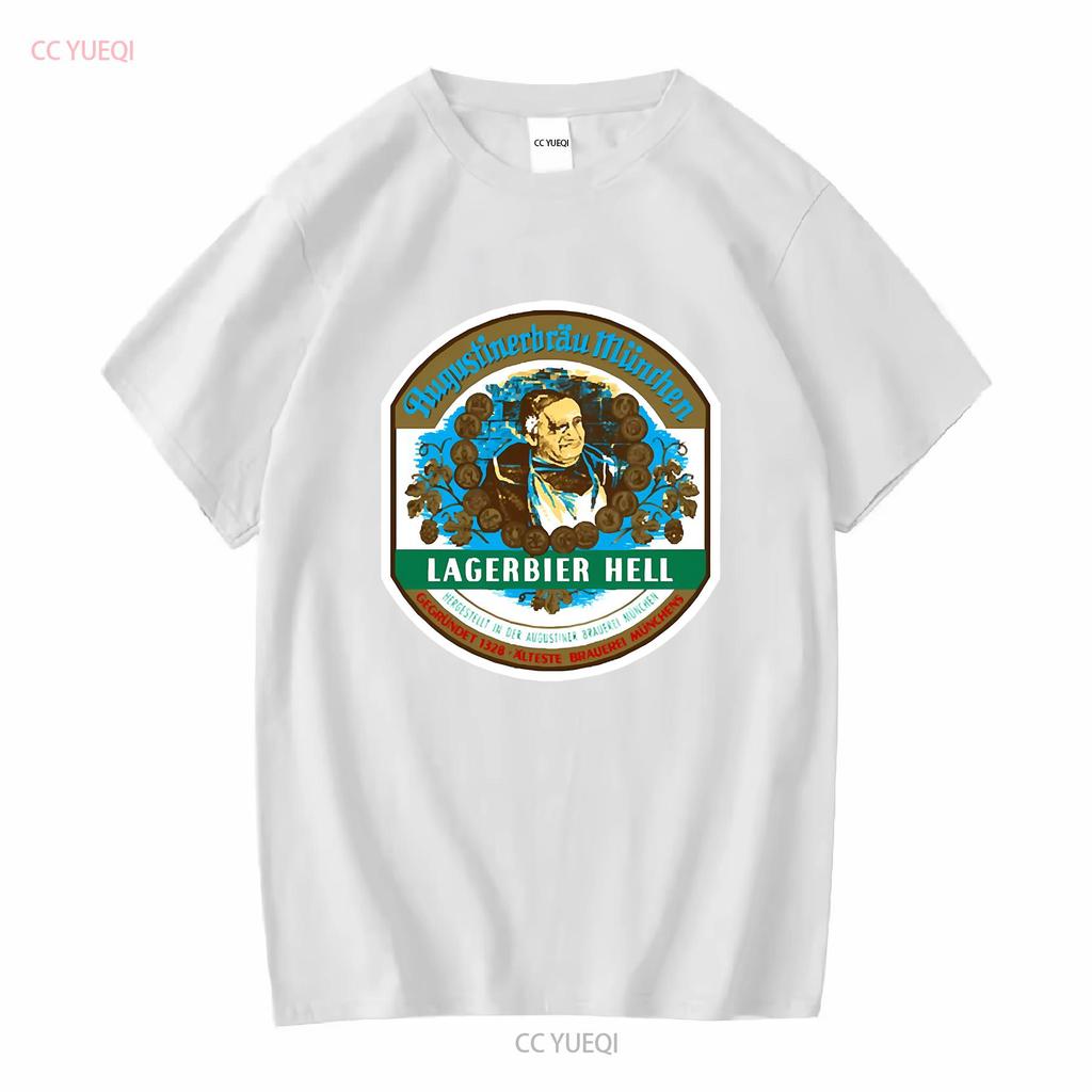 Augustiner Hell Beer Essential T Shirt ALL SIZE Vintage Washed Homme Streetwear Unisex Comfortable Designer Clothes Soft