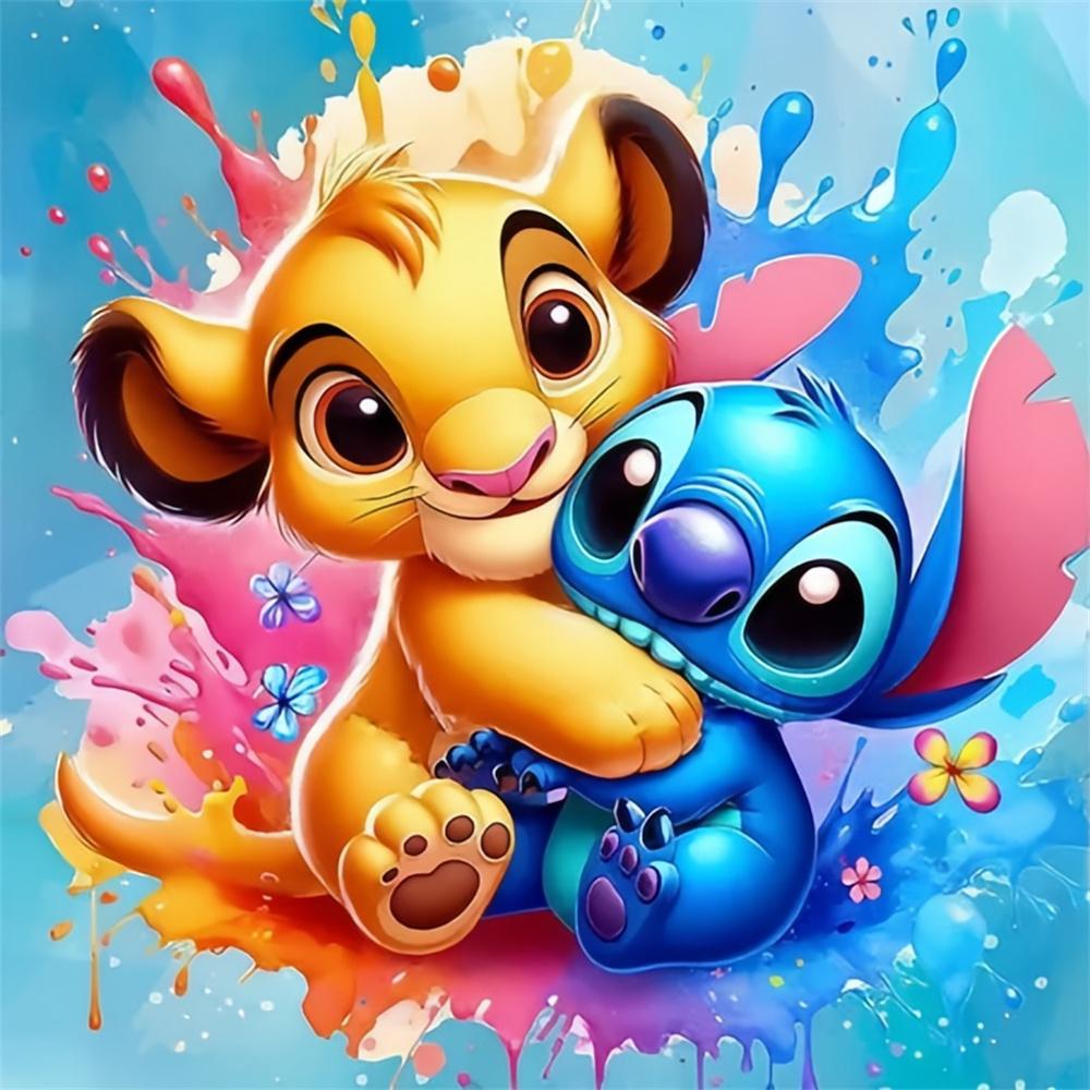 Disney DIY Diamond Painting Stitch Simba The Lion King Mosaic Dumbo Full Square Round Drill Embroidery Set Cartoon Wall Decor