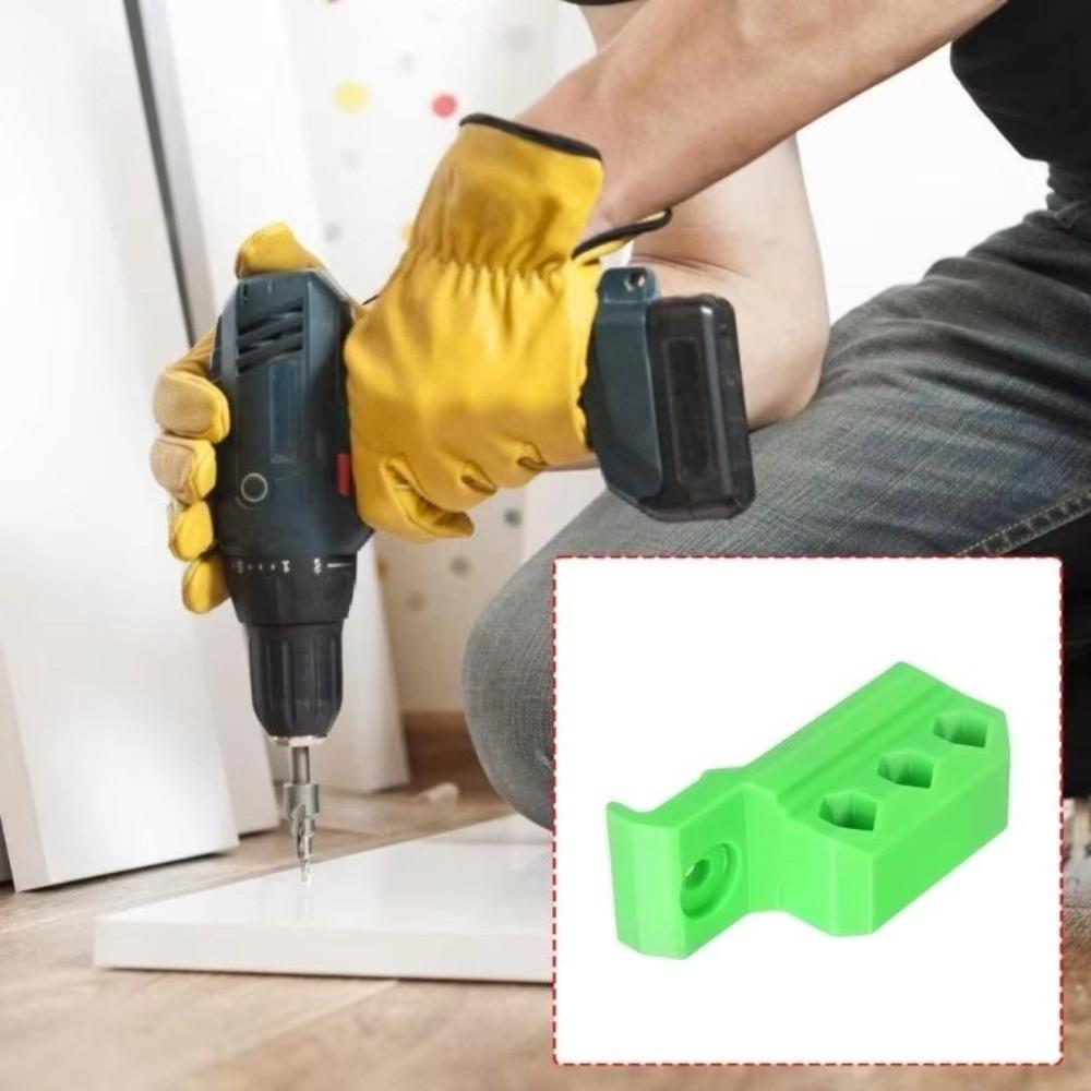 Belt Clip Tool Accessory Storage 1/4 Inch Bits Screw Hole Mounted Holder  Workshop Use