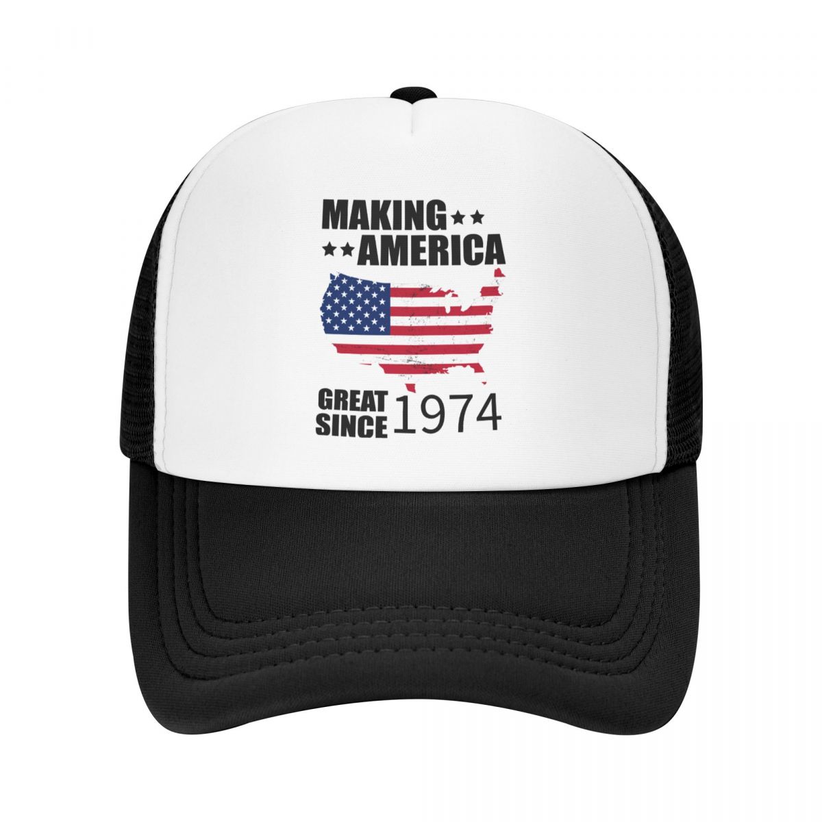 

Making America Great Since 1974 Birthday Gifts Custom Years Baseball Cap Adjustable Trucker Hat Outdoor Snapback Caps Sun Hats