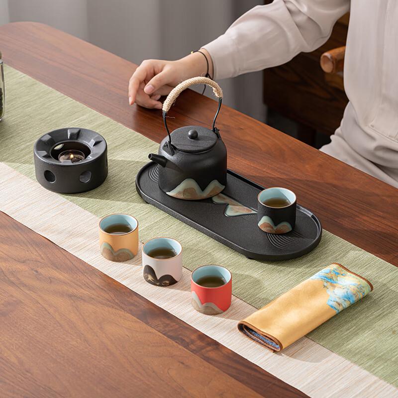 Qianli Jiangshan Hand-painted Ceramic Tea Set