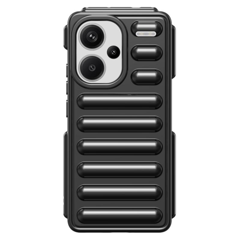 

Capsule Series for Xiaomi Redmi Note 13 Pro+ 5G Case Anti-Drop Ribbed TPU Phone Cover Black