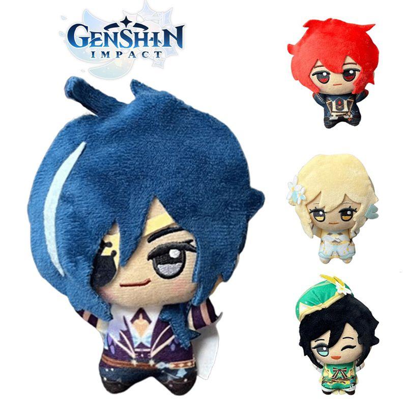 Genshin Impact Plush Doll Pendant Venti Lumine Soft Stuffed Keychain Gift