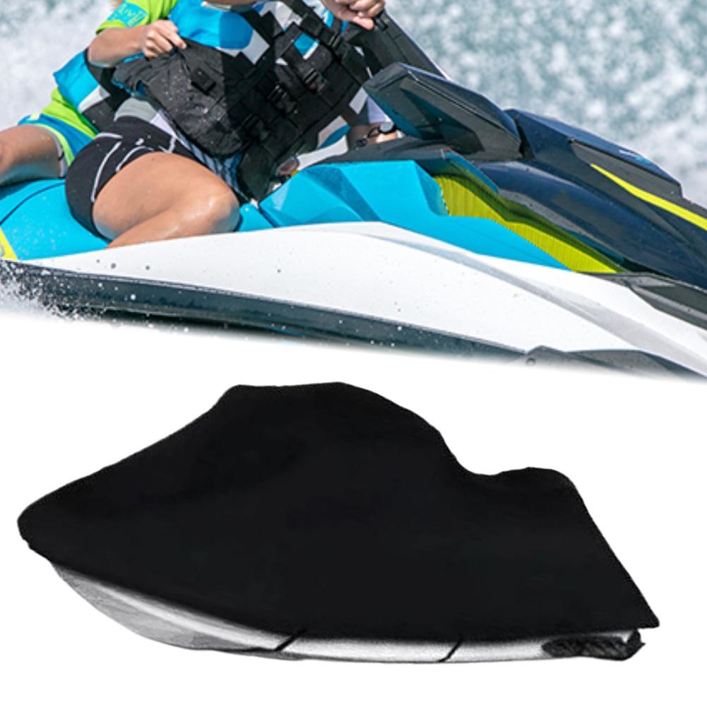 Custom Fit Motorboat Cover 300 X 420 CM Easy Install with Buckles and Tie Down Straps Protects from Rain Dust and Scratches