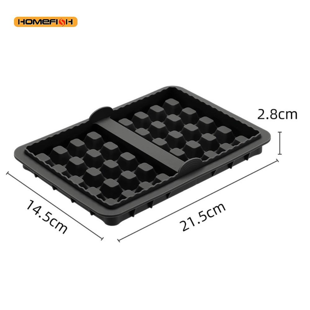 1/2 Stück Silikon Waffelform, Küchen Waffeleisen Quadratische Waffelform für Kuchen Schokolade Handwerk Süßigkeiten Seife Gebäckzubehör