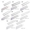 Stainless Steel Ruler with Inches Centimeters Scales Math Measuring Ruler Geometry Drafting Tool for Drawing Drafting