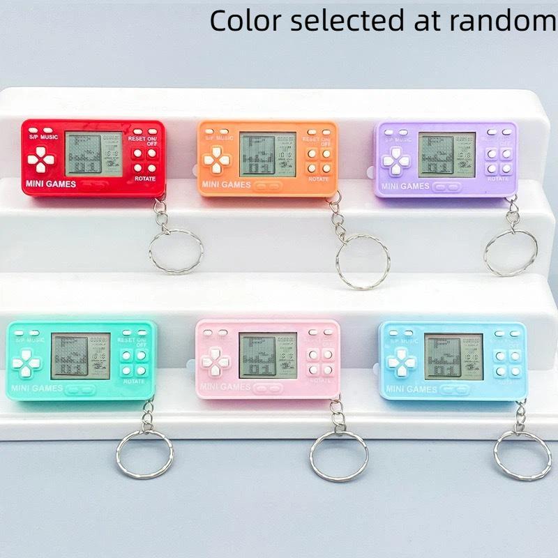 Mini Retro Handheld Game Player Built In Classic Games Portable Keychain Design Ideal For Kids Gifts Travel Leisure