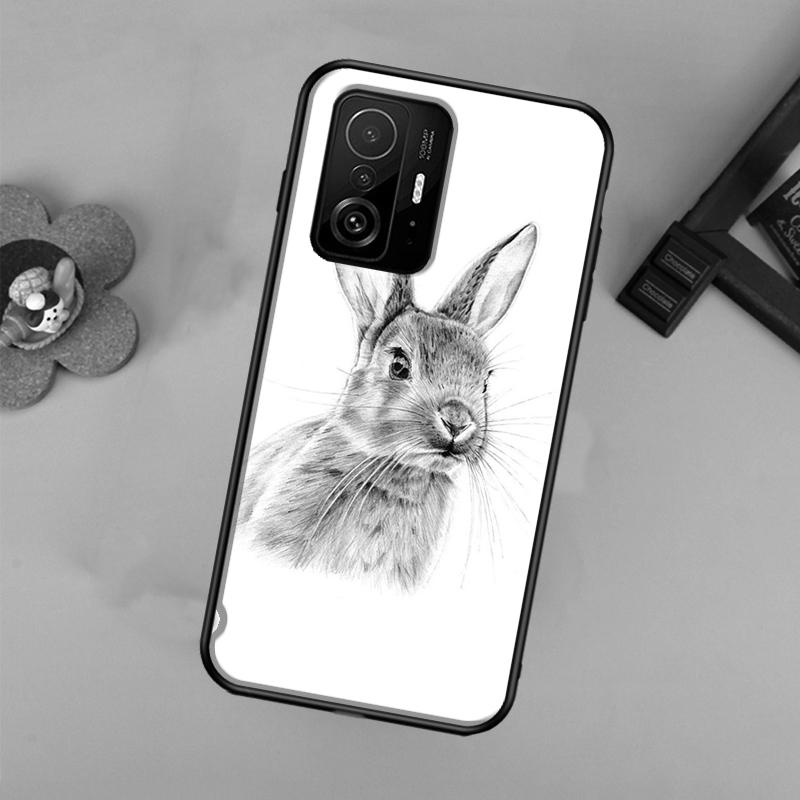 Cartoon Rabbit Bunny Case For Xiaomi 13 14 Ultra 11T 12T 13T 14T Pro POCO X7 Pro X3 X5 X6 F3 F5 F6 M6 Pro Cover
