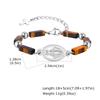 Trendy Stainless Steel Virgin Mary Cross Pendant Tiger Eye Stone Black Agate Natural Stone Bracelet for Men Classic Jewelry